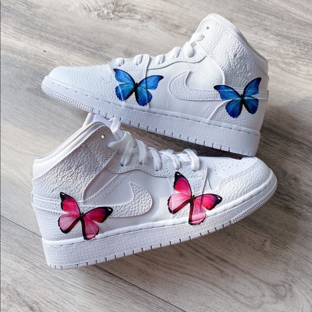 Air jordan custom butterflies mix and match